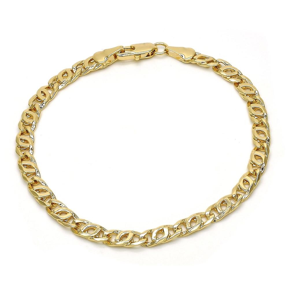 Gold Filled Basic Bracelet Polished Finish Golden Tone
