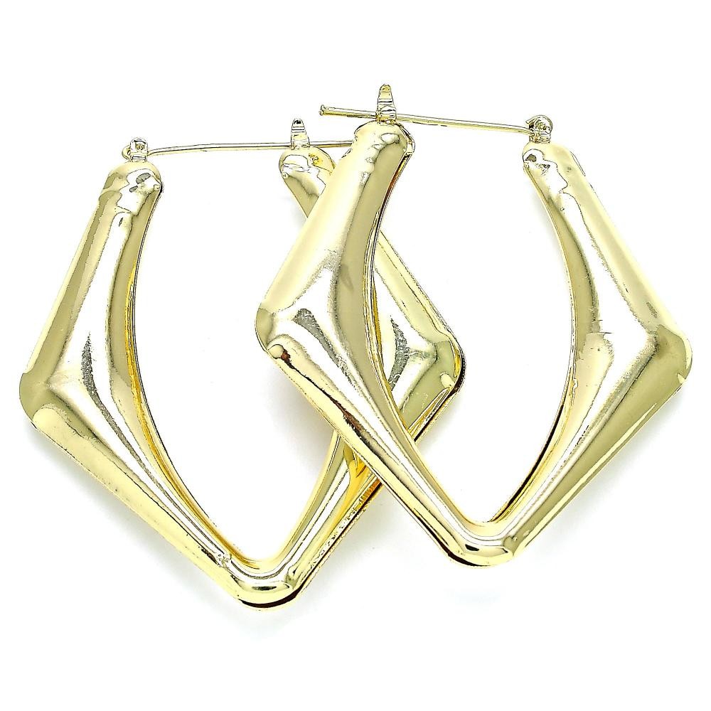 Gold Filled Hoop Earrings 50mm 