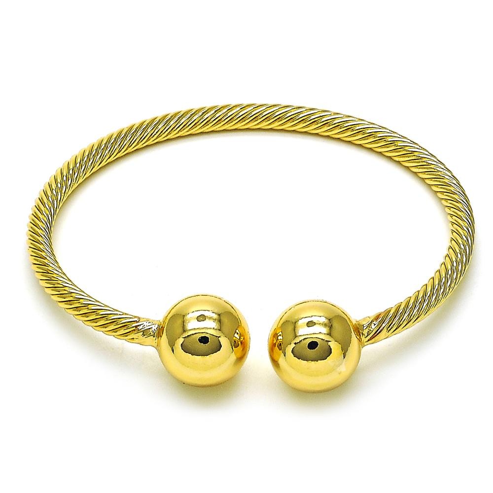 Gold Filled Adjustable Ball Bangle (one size fits all)
