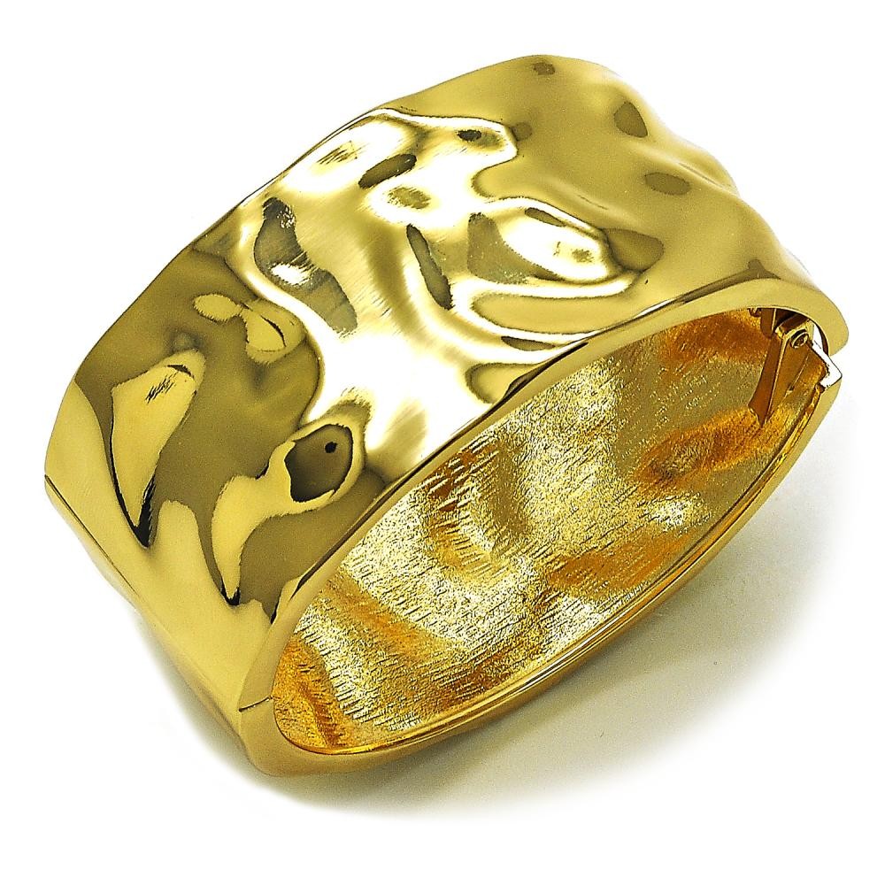 Gold Filled Bangle Polished Golden Finish 30 MM Thickness Size 5 2.50 Diameter