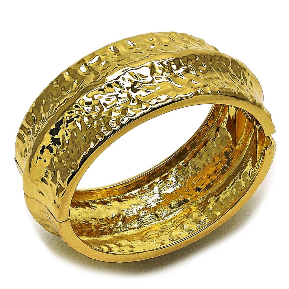 Gold Filled Cuff Bangle Polished Golden Finish 30 MM Thickness Size 5 2.50 Diameter