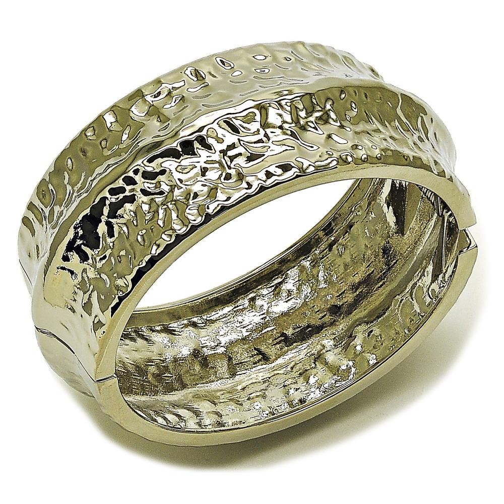 Gold Filled Rhodium Bangle Polished Rhodium Finish 30 MM Thickness Size 5 2.50 Diameter