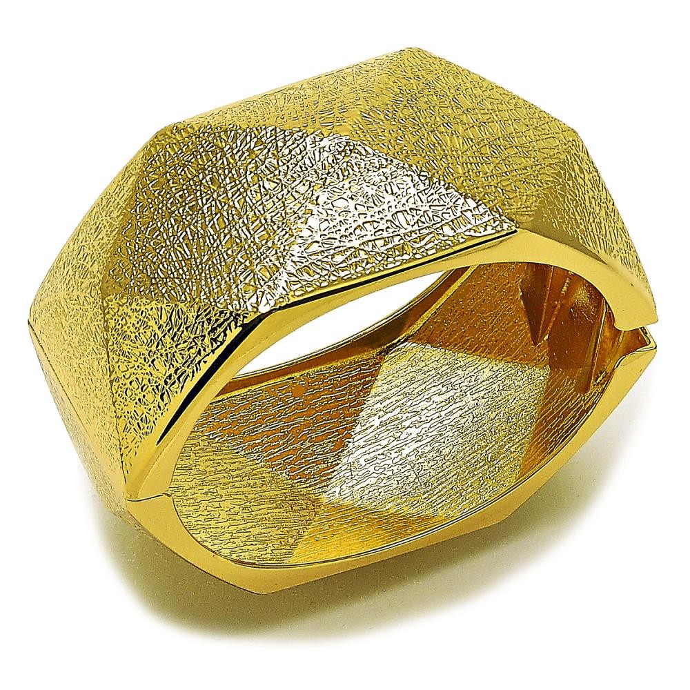 Gold Filled Bangle Matte Finish Golden Finish 35 MM Thickness Size 5 2.50 Diameter