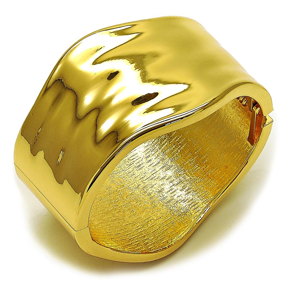 Gold Filled Bangle Polished Golden Finish 40 MM Thickness Size 5 2.50 Diameter