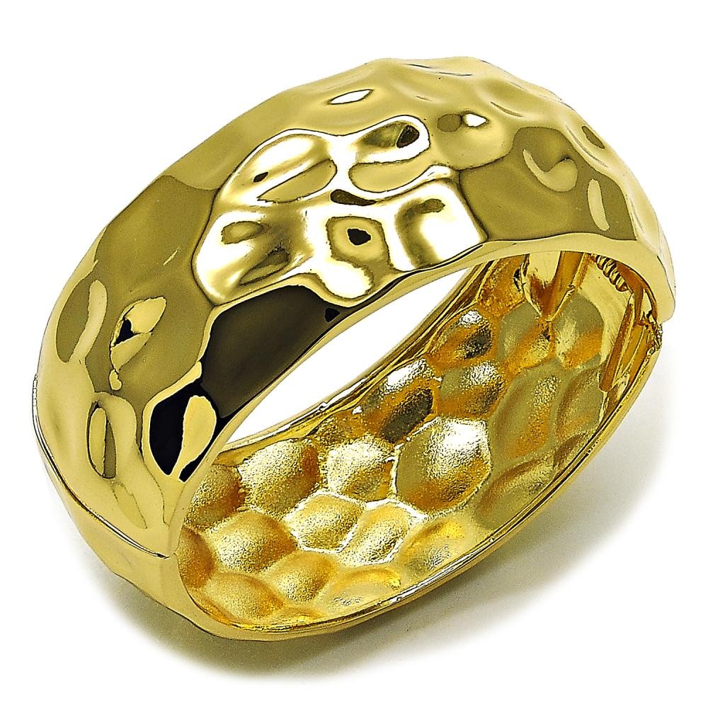 Gold Filled Cuff Bangle Polished Golden Finish 30 MM Thickness Size 5 2.50 Diameter