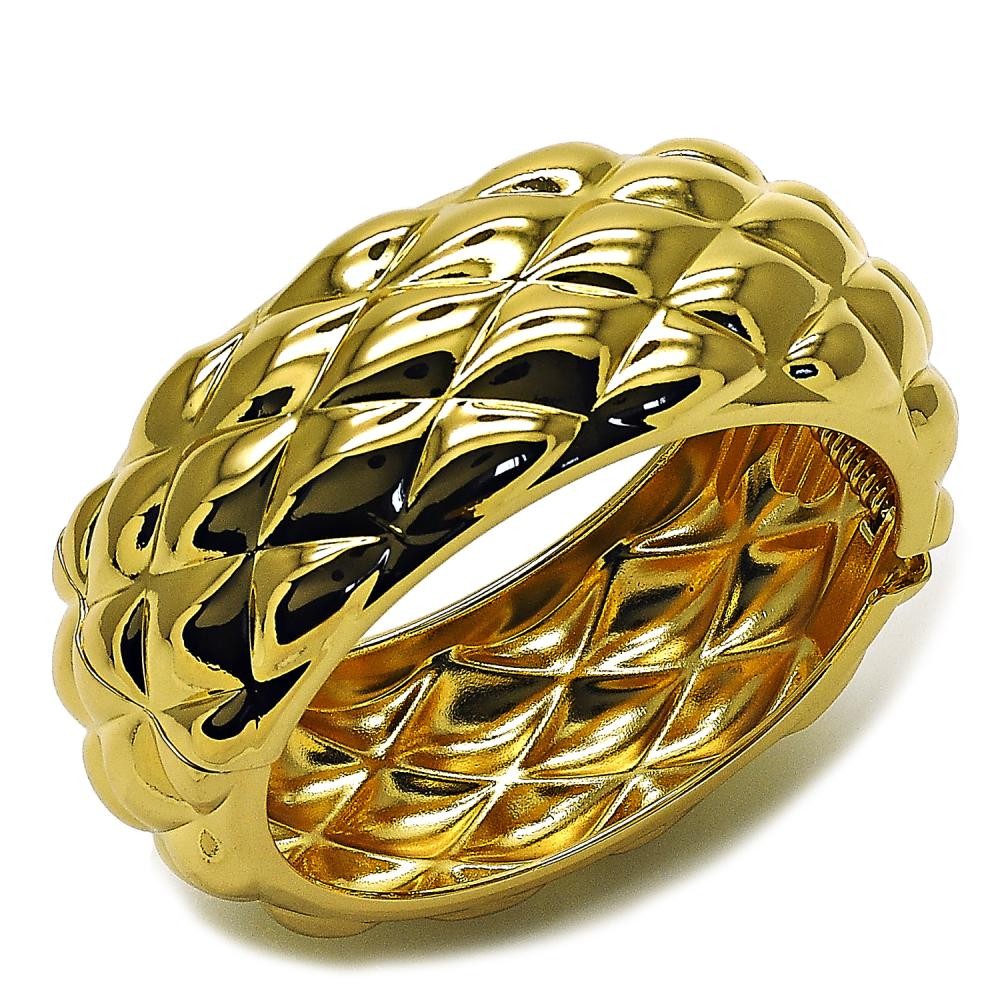 Gold Filled Bangle Polished Golden Finish 30 MM Thickness Size 4 2.25 Diameter