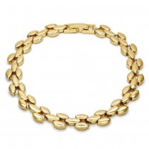 Gold Filled Fancy Bracelet Polished Finish Golden Tone