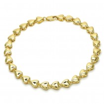 Gold Filled Fancy Bracelet Polished Finish Golden Tone
