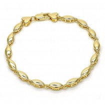 Gold Filled Fancy Bracelet Polished Finish Golden Tone