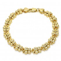 Gold Filled Fancy Bracelet Butterfly Design Polished Finish Golden Tone