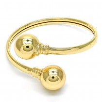 Gold Filled Individual Bangle Ball Design Gold Tone