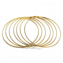 Gold Filled Semanario Bangle Gold Tone Size 7