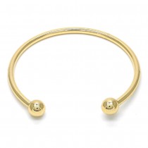 Gold Filled Individual Bangle, Polished Finish, Golden Tone (03 MM Thickness, One size fits all)