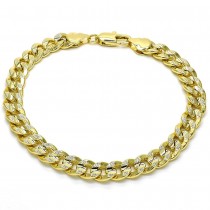 Gold Filled 8" Basic Bracelet Polished Finish Golden Tone