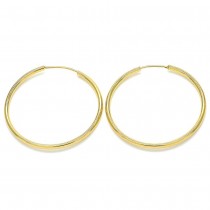 Gold Filled Small Hoop Polished Finish Golden Tone