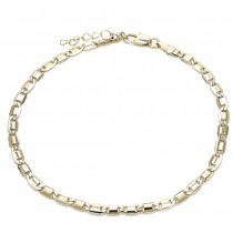 Gold Filled Basic Anklet Polished Finish Golden Tone