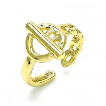 Gold Filled Elegant Ring Polished Finish Golden Tone (One size fits all)