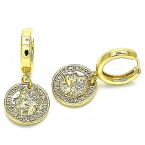 Gold Filled Huggies Hoop Polished Finish Golden Tone