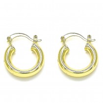Gold Filled 4mmX25mm Small Hoop Earrings Polished Finish Golden Tone