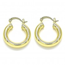Gold Filled 5mmX25mm Small Hoop Earrings Polished Finish Golden Tone