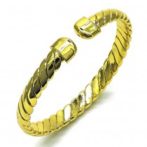 Gold Filled Individual Bangle Polished Golden Tone