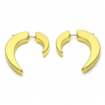 Gold Filled Stud Earrings High Low Design Polished Golden Finish