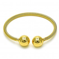 Gold Filled Adjustable Ball Bangle (one size fits all)