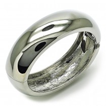 Gold Filled Bangle Polished Rhodium Finish 21 MM Thickness Size 4 2.25 Diameter