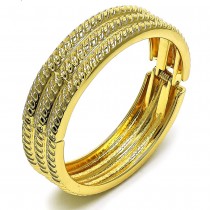 Gold Filled Bangle Twist Design Diamond Cutting Finish Golden Finish 18 MM Thickness Size 4 2.25 Diameter