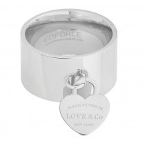 Stainless Steel Silver Tone Ladies Ring
