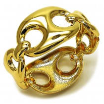 Gold Filled Bangle Puff Mariner Design Polished Golden Finish 35 MM Thickness Size 5 2.50 Diameter