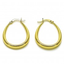 Gold Filled Small Hoop Hollow Design Polished Golden Finish