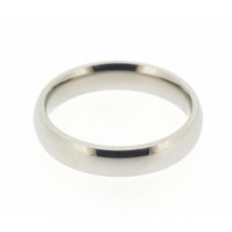 Stainless Steel Silver Tone Plain Band (3mm)