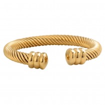 Stainless Steel Gold Tone Bangle