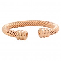 Stainless Steel Rose Gold Tone Bangle