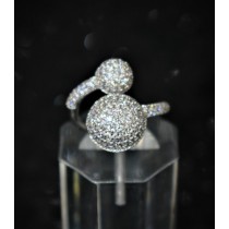 925 Sterling Silver Fashion Ring With White Cubic Zirconia
