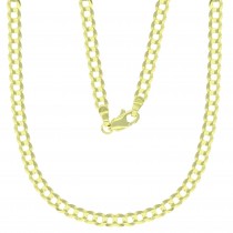 14KT Gold 18" Solid Yellow Cuban Chain 100 Gauge 3.80MM