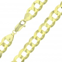 14K Yellow Gold 10.45MM Cuban 280 Gauge 8.5" Chain Bracelet