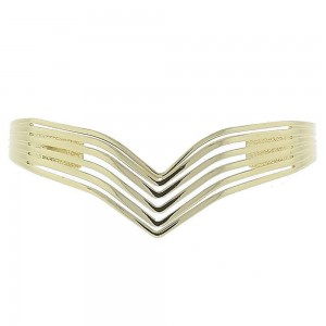Gold Finish Individual Bangle Polished Golden Tone (15 MM Thickness, Size 6 - 2.75 Diameter)