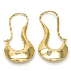 Gold Filled Small Hoop Polished Finish Golden Tone Small Size 20mm