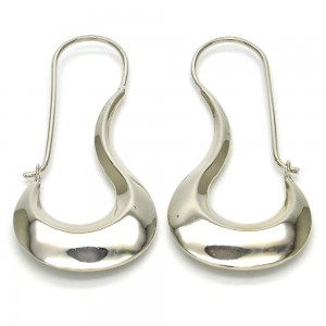 Gold Filled Medium Hoop Polished Silver Tone