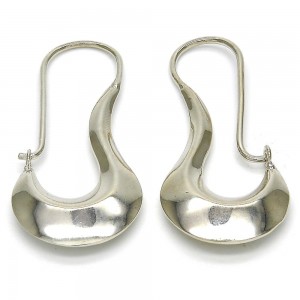 Gold Filled small Hoop Polished Silver Tone
