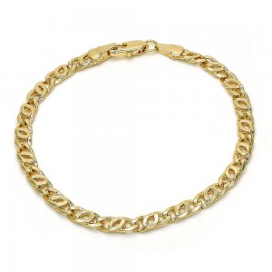Gold Filled Basic Bracelet Polished Finish Golden Tone
