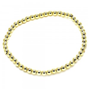 Gold Filled 4mm Fancy Bracelet Polished Finish Golden Tone