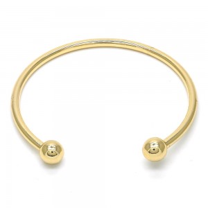 Gold Filled Individual Bangle, Polished Finish, Golden Tone (03 MM Thickness, One size fits all)