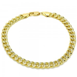Gold Filled 8" Basic Bracelet Polished Finish Golden Tone