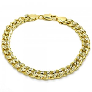 Gold Filled 8" Basic Bracelet Polished Finish Golden Tone