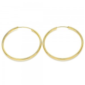 Gold Filled Small Hoop Polished Finish Golden Tone