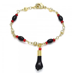 Gold Filled Charm Baby Bracelet Polished Golden Finish 5 MM Thickness 6 Inches Length