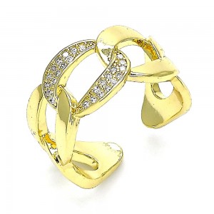 Gold Filled Multi Stone Ring Polished Finish Golden Tone (One size fits all)